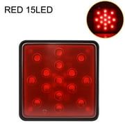 Ana 1x Car Brake Light 2/15LED Brake Light DRL Trailer Truck Hitch Cover Fit Brake Lights Accessories Trailer Hitch Cover